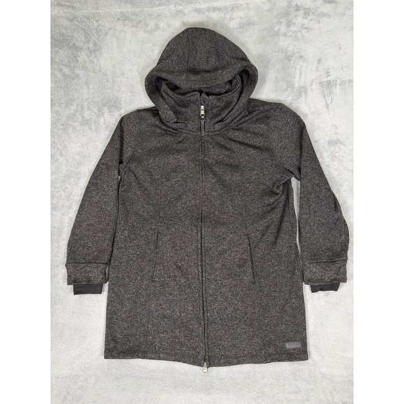 Kenneth Cole Reaction Knit Jacket Womens 2XL Black Full Zip Hooded Coat - Picture 2 of 11